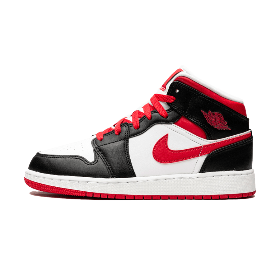 Air Jordan 1 Mid GS 'White Very Berry' — UK 13.5 | EU 32 | US 1Y — Front View