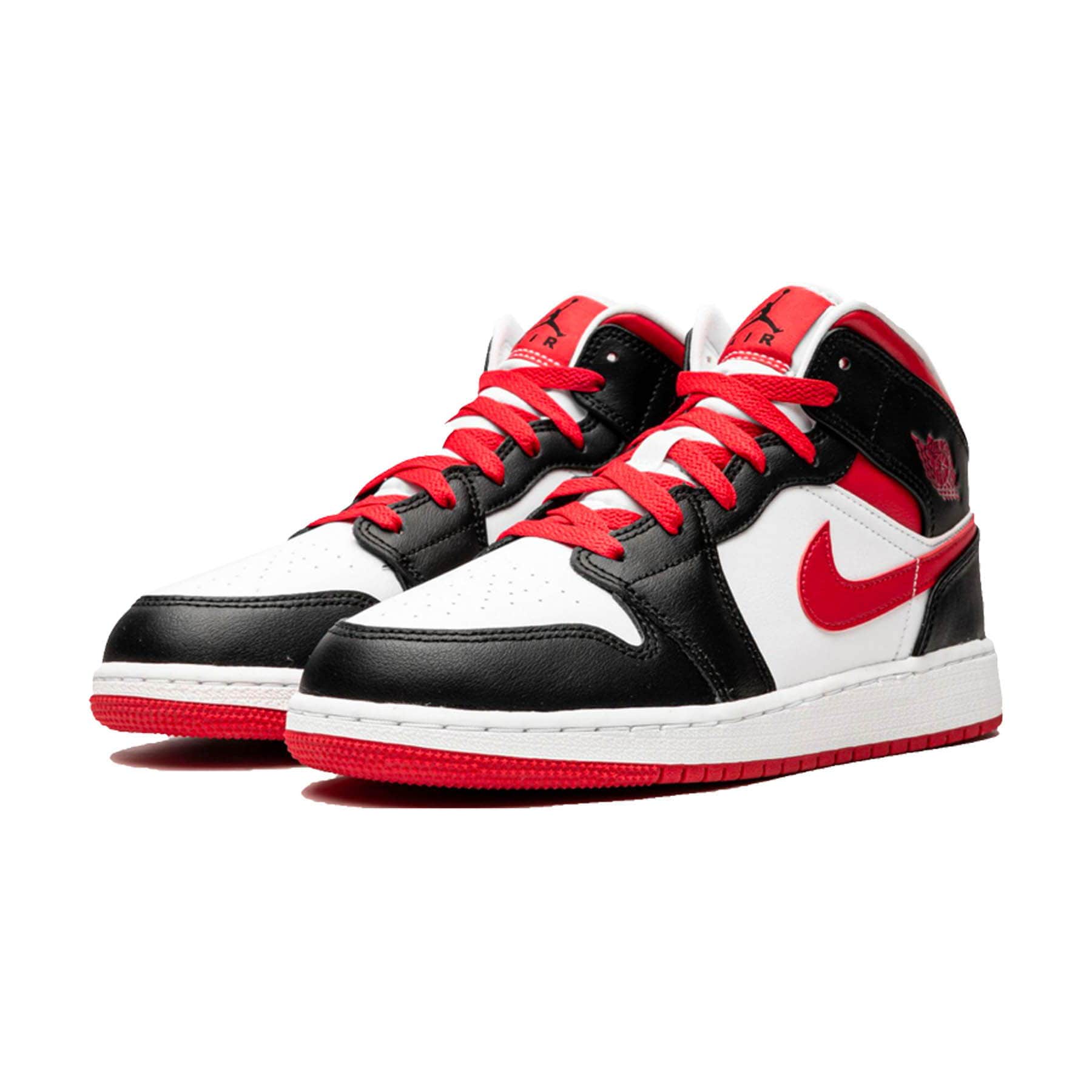 Air Jordan 1 Mid GS 'White Very Berry' — UK 13.5 | EU 32 | US 1Y — Side View