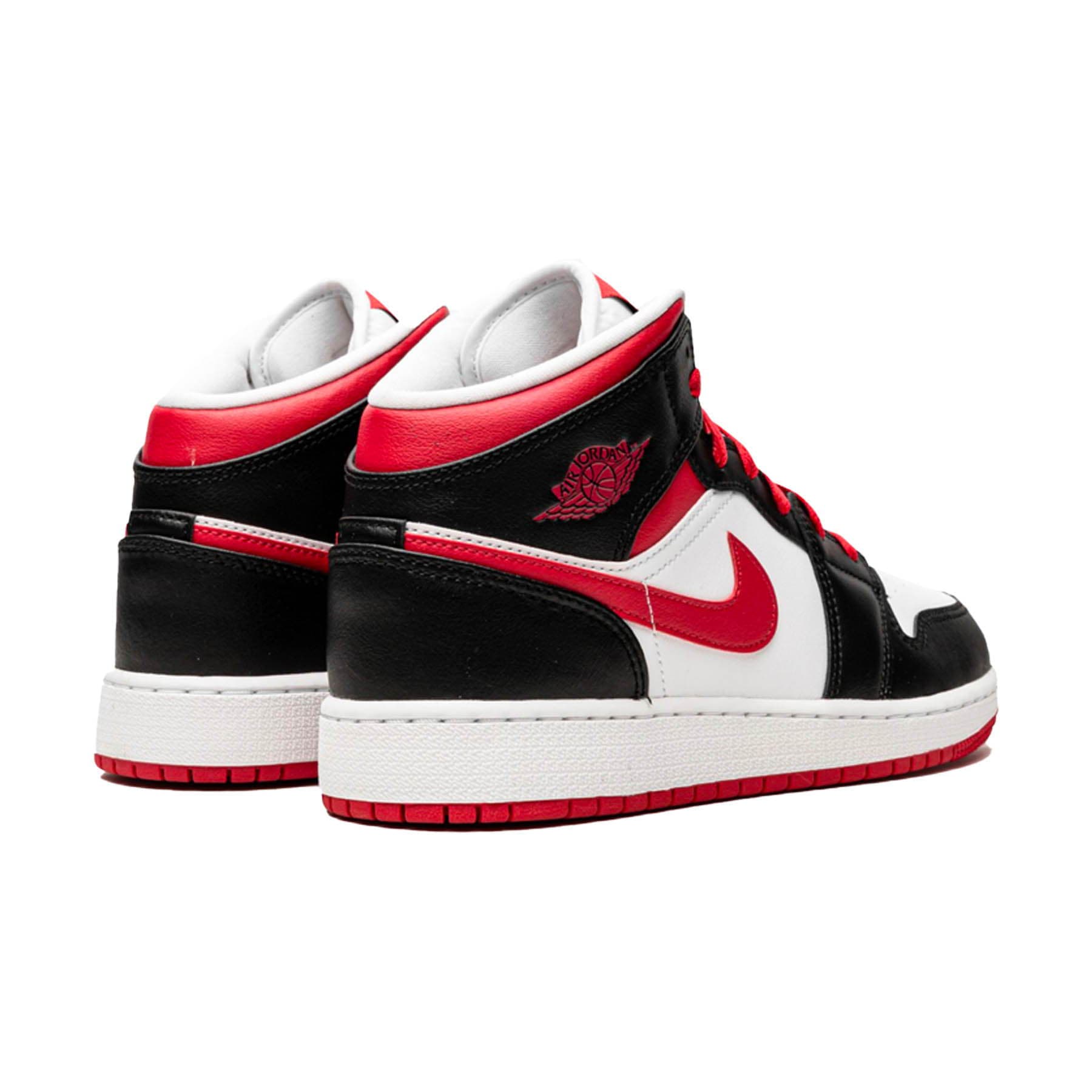 Air Jordan 1 Mid GS 'White Very Berry' — UK 13.5 | EU 32 | US 1Y — Back View