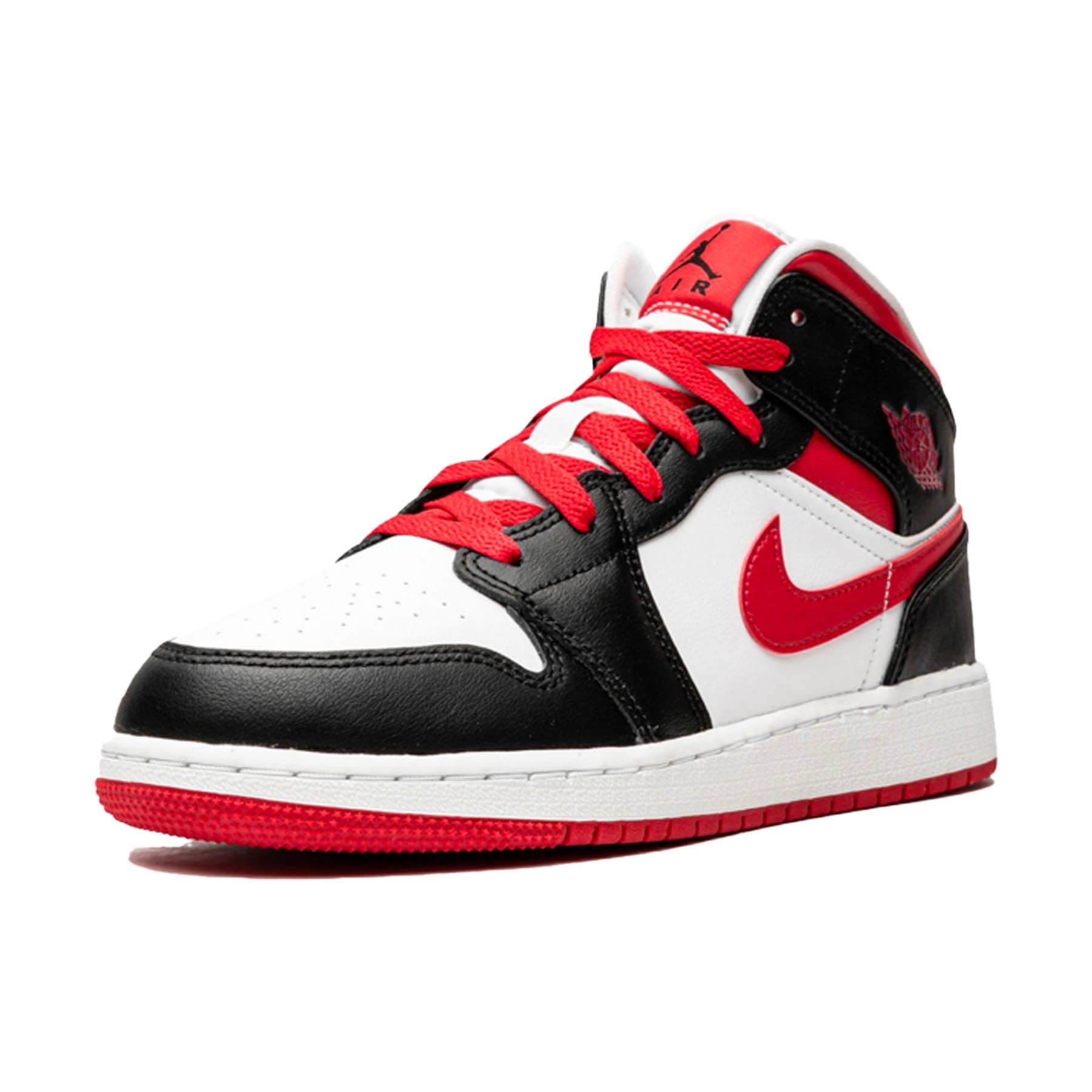 Air Jordan 1 Mid GS 'White Very Berry' — UK 13.5 | EU 32 | US 1Y — Top View