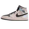 Air Jordan 1 Mid Wmns 'Iridescent' — UK 2.5 | EU 35.5 | US 5 — Front View