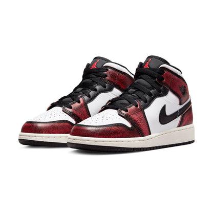 Air Jordan 1 Mid SE GS 'Wear-Away' — UK 13.5 | EU 32 | US 1Y — Side View