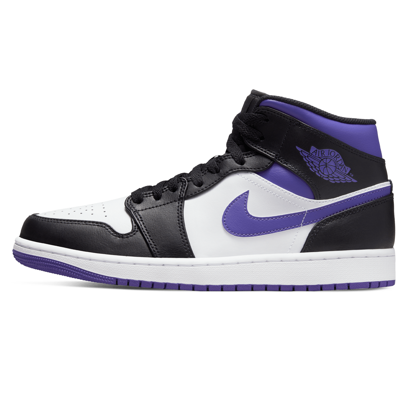 Air Jordan 1 Mid 'Dark Iris' — UK 3 | EU 35.5 | US 3.5 — Front View