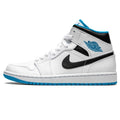 Air Jordan 1 Mid 'Laser Blue' — UK 3 | EU 35.5 | US 3.5 — Front View