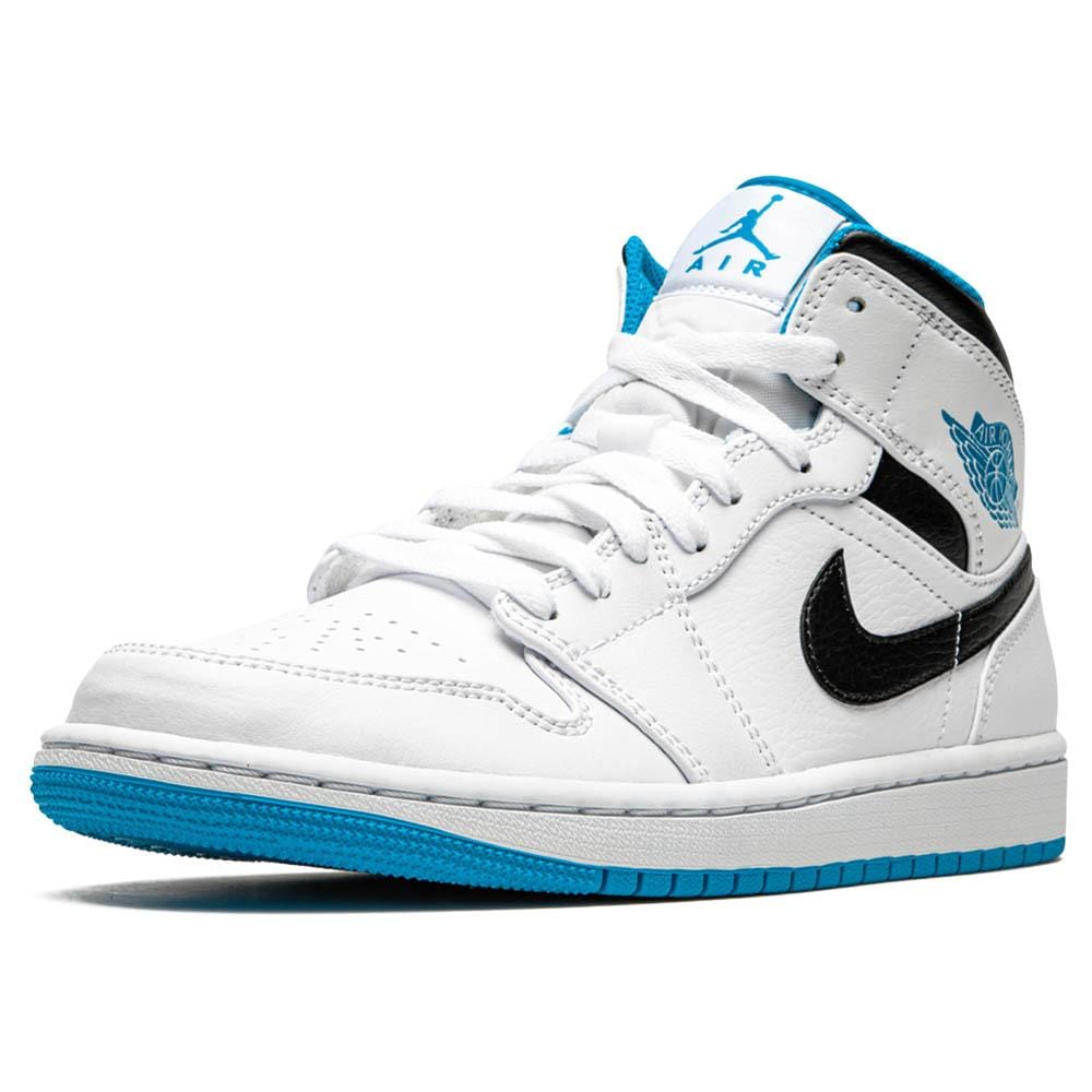 Air Jordan 1 Mid 'Laser Blue' — UK 3 | EU 35.5 | US 3.5 — Top View