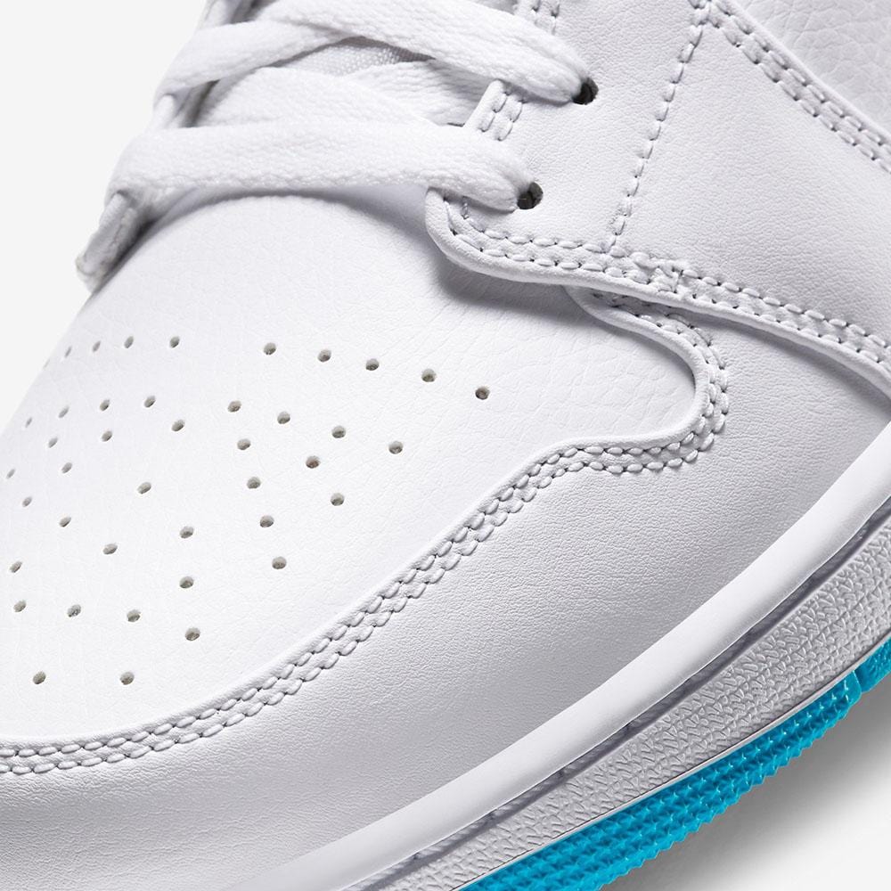 Air Jordan 1 Mid 'Laser Blue' — UK 3 | EU 35.5 | US 3.5 — Detail View