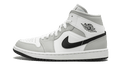 Air Jordan 1 Mid White Light Smoke Grey - BQ6472-015