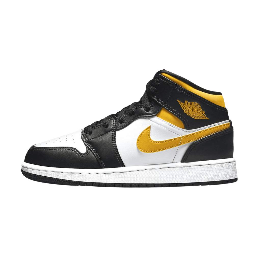 Air Jordan 1 Mid GS 'White Pollen Black' — UK 13.5 | EU 32 | US 1Y — Front View