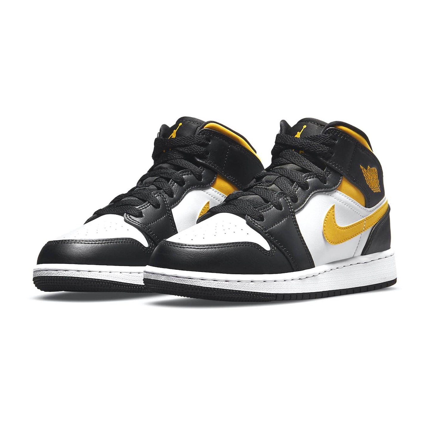 Air Jordan 1 Mid GS 'White Pollen Black' — UK 13.5 | EU 32 | US 1Y — Side View