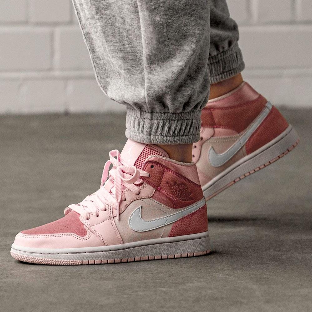 Air Jordan 1 WMNS Mid “Digital Pink” — UK 2.5 | EU 35.5 | US 5 — Lifestyle View