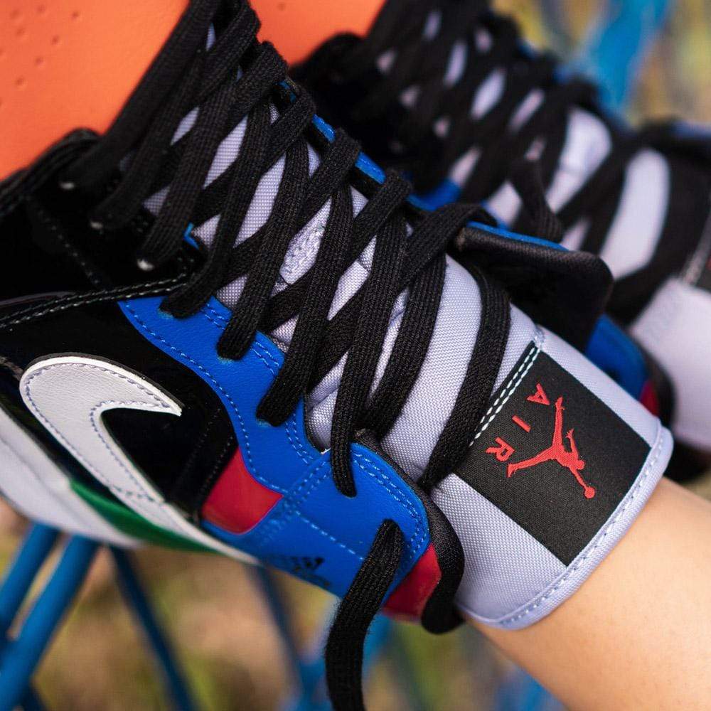 Air Jordan 1 Wmns Mid SE 'Multi Patent' — UK 2.5 | EU 35.5 | US 5 — Lifestyle View