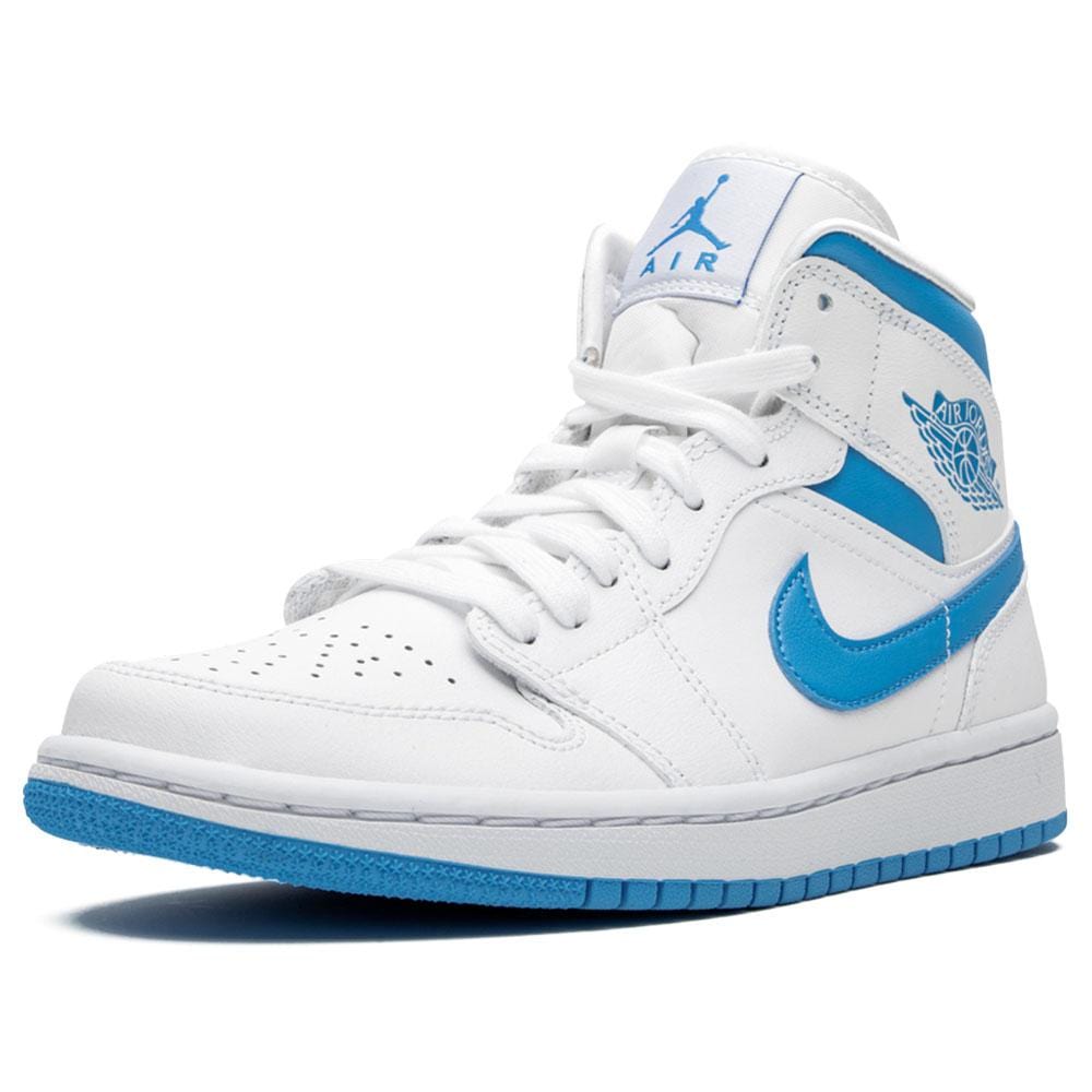 Air Jordan 1 Wmns Mid 'UNC' White Carolina Blue — UK 2.5 | EU 35.5 | US 5 — Top View
