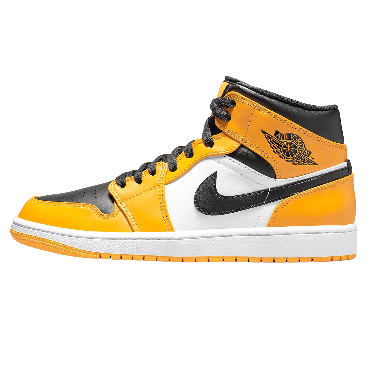 Air Jordan 1 Mid 'Reverse Yellow Toe' — UK 3 | EU 35.5 | US 3.5 — Front View