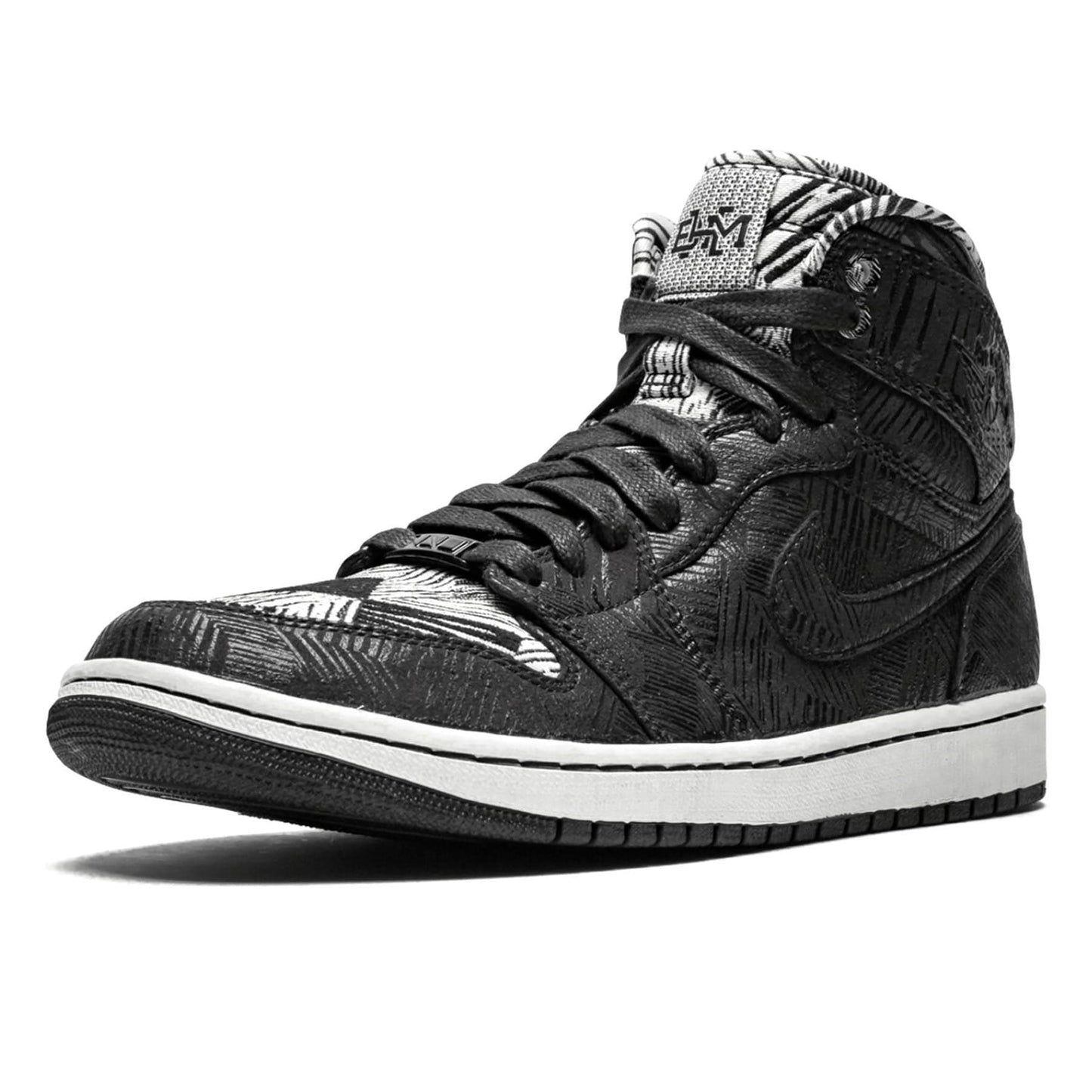 Air Jordan 1 Retro High 'BHM' — UK 3 | EU 35.5 | US 3.5 — Top View