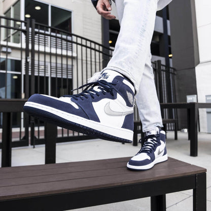 Air Jordan 1 Retro High co.JP 'Midnight Navy' 2020 — UK 3 | EU 35.5 | US 3.5 — Top View