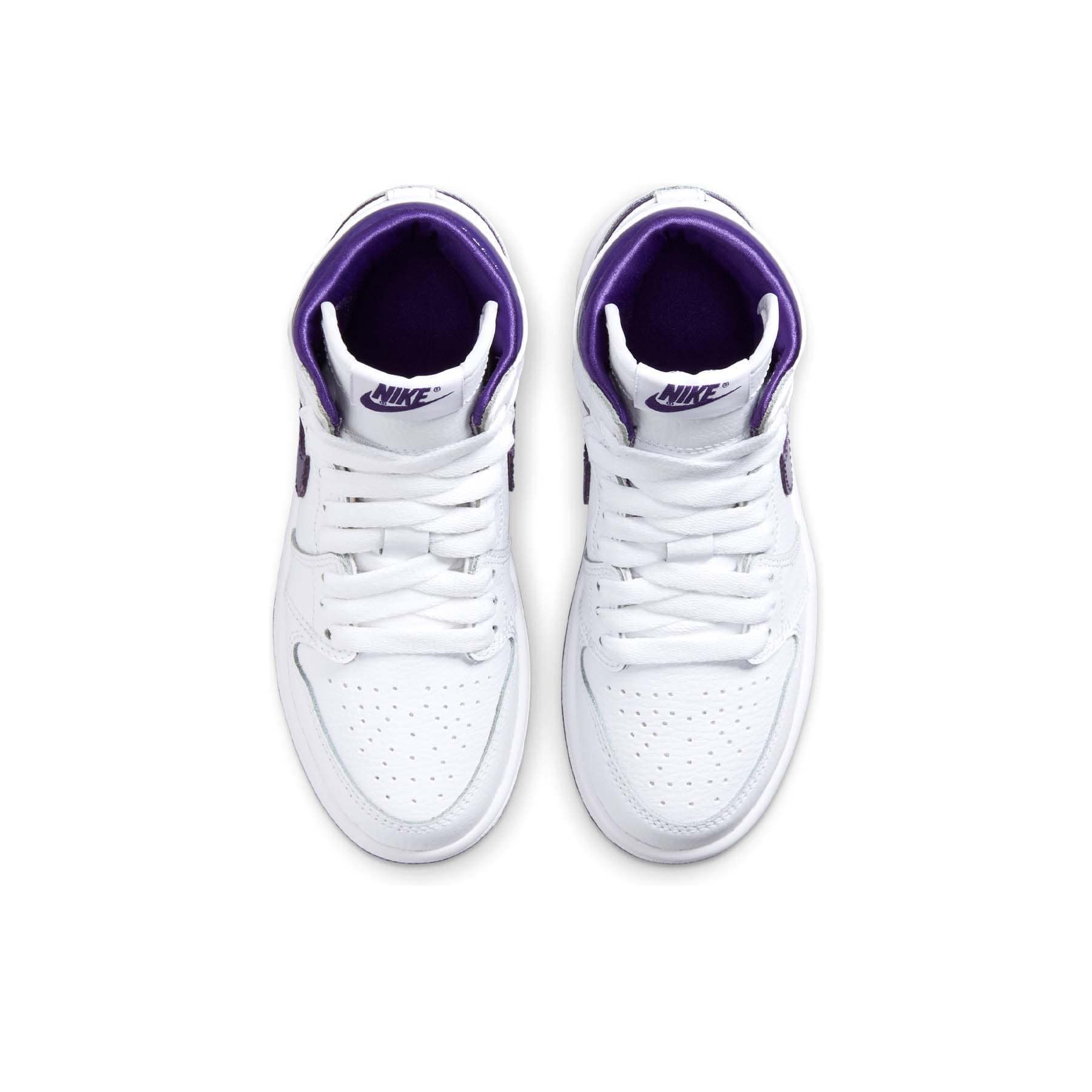 Air Jordan 1 Retro High OG PS 'Court Purple' — UK 10C | EU 27.5 | US 10.5C — Back View