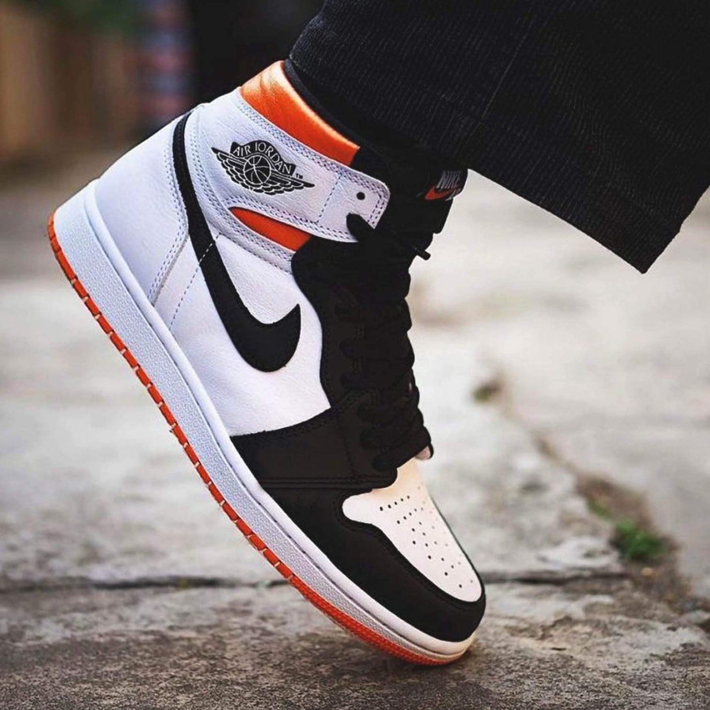 Air Jordan 1 Retro High OG 'Electro Orange' — UK 3 | EU 35.5 | US 3.5 — Lifestyle View