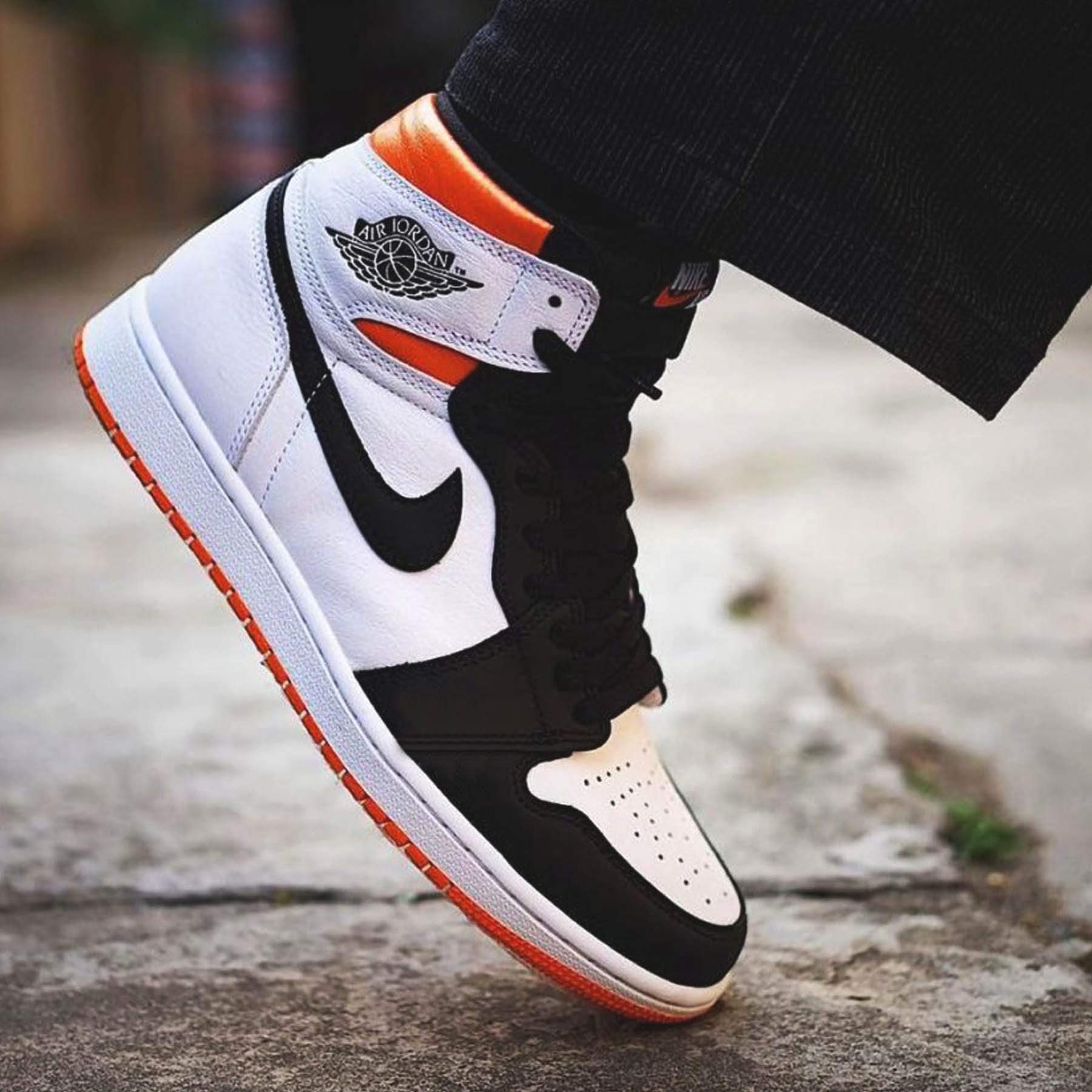 Air Jordan 1 Retro High OG 'Electro Orange' — UK 3 | EU 35.5 | US 3.5 — Lifestyle View