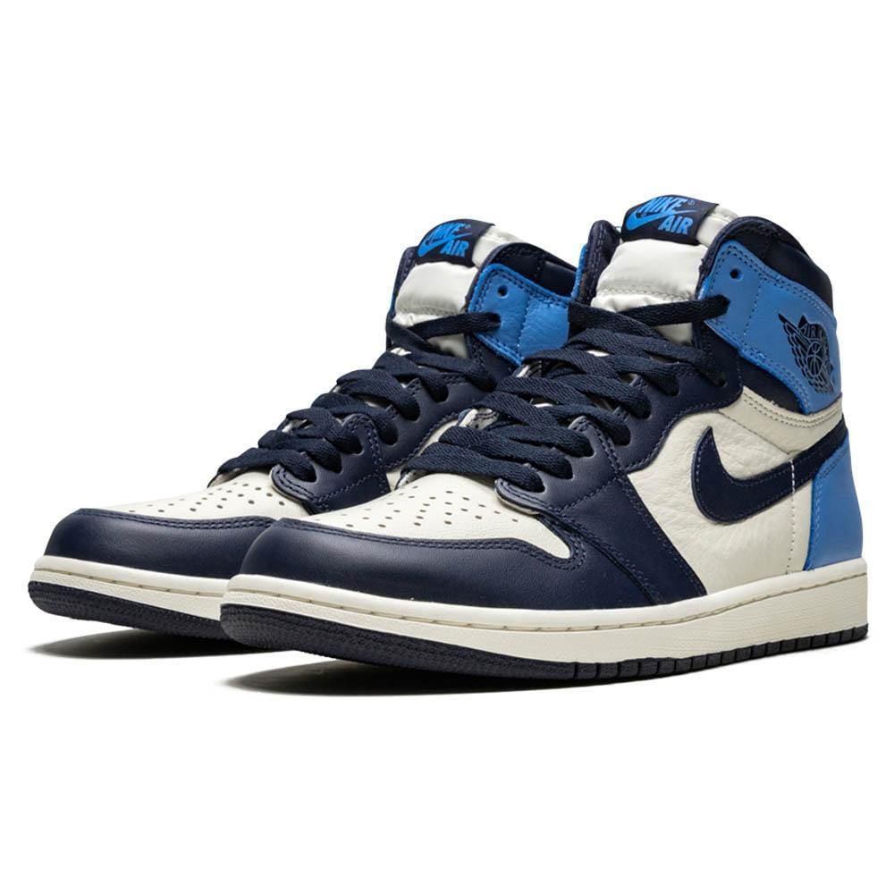 Air Jordan 1 Retro High OG 'Obsidian' UNC — UK 3 | EU 35.5 | US 3.5 — Side View