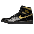 Air Jordan 1 Retro High OG 'Black Metallic Gold' — UK 3 | EU 35.5 | US 3.5 — Front View