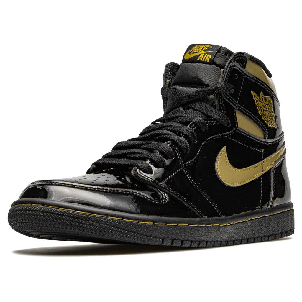 Air Jordan 1 Retro High OG 'Black Metallic Gold' — UK 3 | EU 35.5 | US 3.5 — Top View