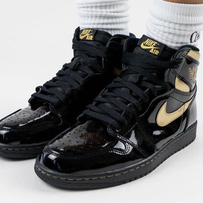 Air Jordan 1 Retro High OG 'Black Metallic Gold' — UK 3 | EU 35.5 | US 3.5 — Alternate View 7