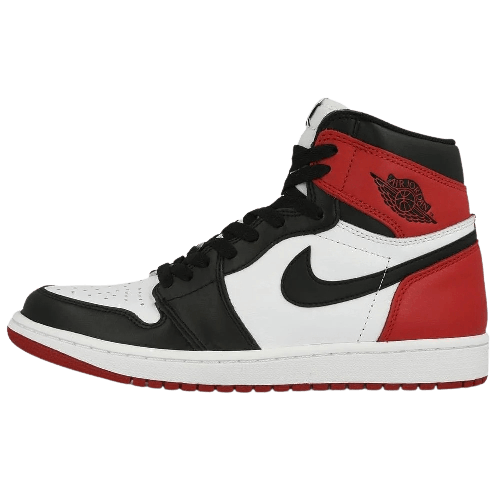 Air Jordan 1 Retro High OG Black Toe — UK 8.5 | EU 43 | US 9.5 — Front View