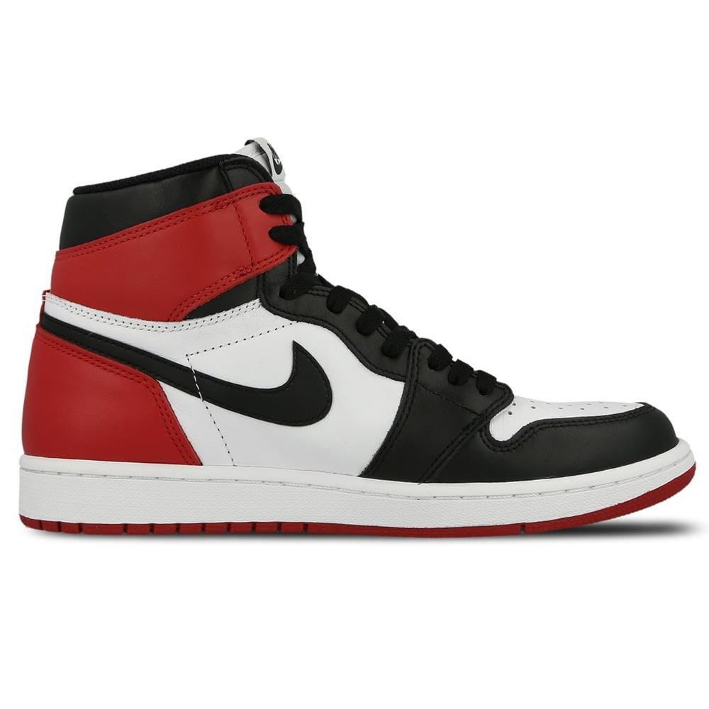 Air Jordan 1 Retro High OG Black Toe — UK 8.5 | EU 43 | US 9.5 — Top View