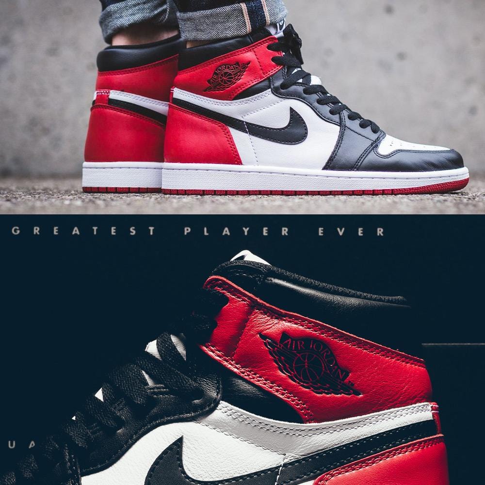 Air Jordan 1 Retro High OG Black Toe — UK 8.5 | EU 43 | US 9.5 — Alternate View 7