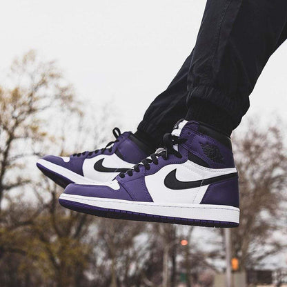 Air Jordan 1 Retro High OG 'Court Purple 2.0' — 3 UK | 35.5 EU — Lifestyle View
