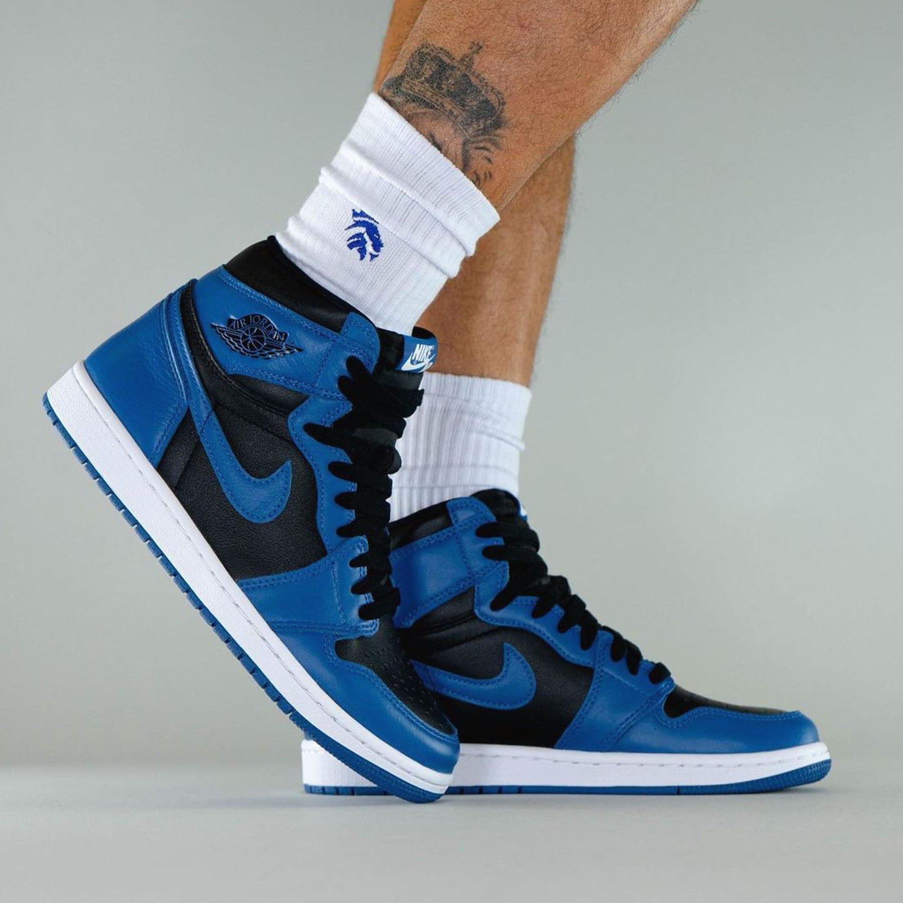 Air Jordan 1 Retro High OG 'Dark Marina Blue' — UK 3 | EU 35.5 | US 3.5 — Lifestyle View