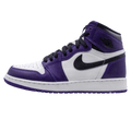 Air Jordan 1 Retro High OG GS 'Court Purple 2.0' — UK 13.5 | EU 32 | US 1Y — Front View