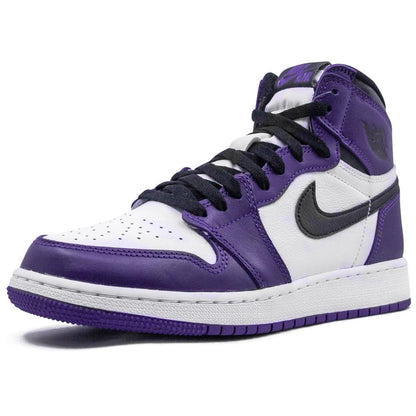 Air Jordan 1 Retro High OG GS 'Court Purple 2.0' — UK 13.5 | EU 32 | US 1Y — Top View