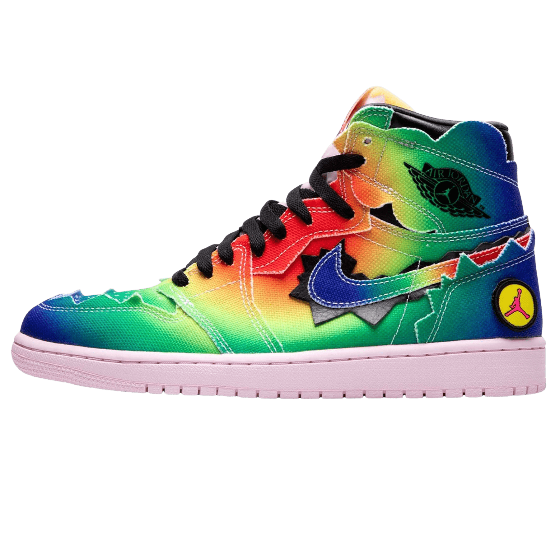 J. Balvin x Air Jordan 1 Retro OG High 'Colores Y Vibras' — UK 3 | EU 35.5 | US 3.5 — Front View