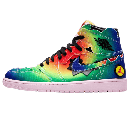 J. Balvin x Air Jordan 1 Retro OG High 'Colores Y Vibras' — UK 3 | EU 35.5 | US 3.5 — Front View