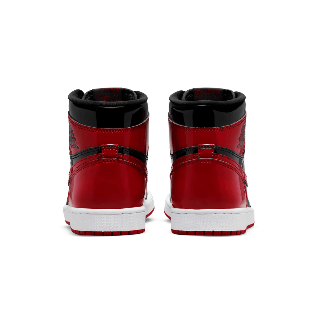 Air Jordan 1 Retro High OG 'Patent Bred' — UK 3 | EU 35.5 | US 3.5 — Top View