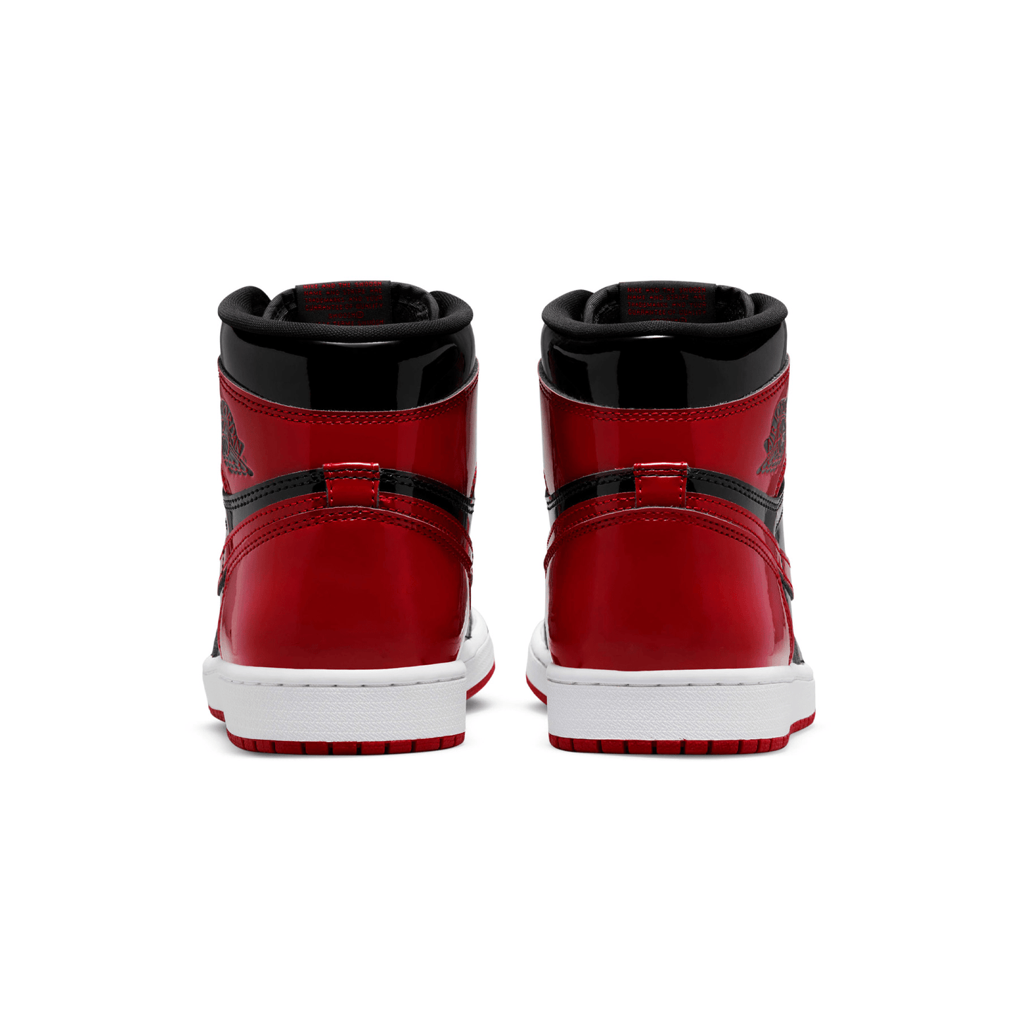 Air Jordan 1 Retro High OG 'Patent Bred' — UK 3 | EU 35.5 | US 3.5 — Top View