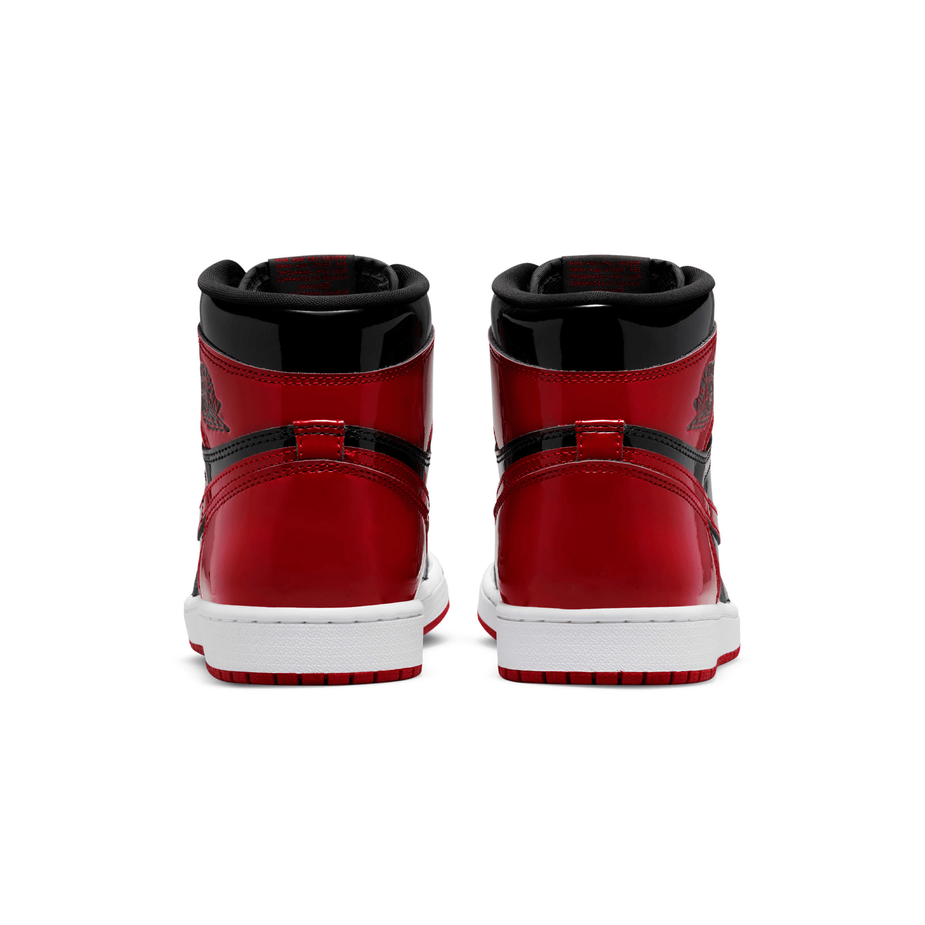 Air Jordan 1 Retro High OG 'Patent Bred' — UK 3 | EU 35.5 | US 3.5 — Top View