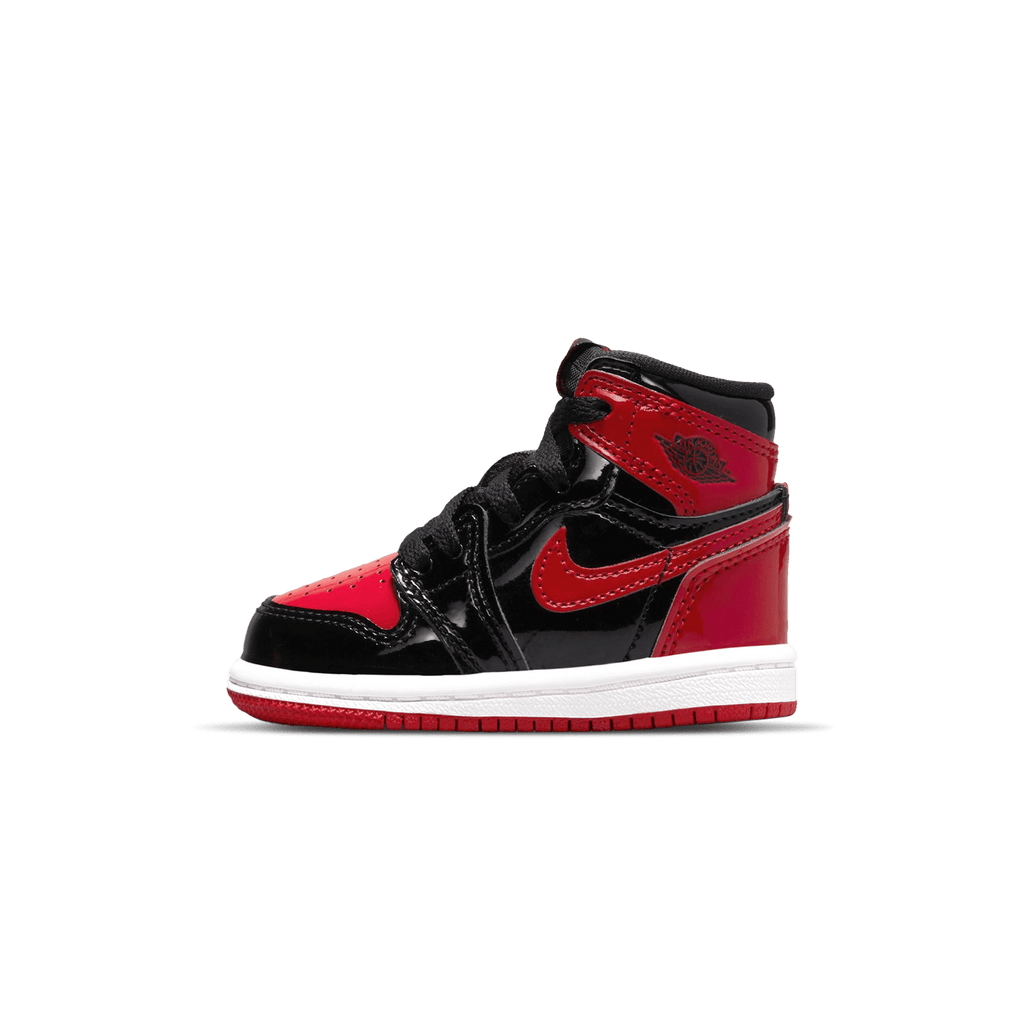 Air Jordan 1 Retro High OG TD 'Patent Bred' — UK 0C | EU 15 | US 0C — Front View