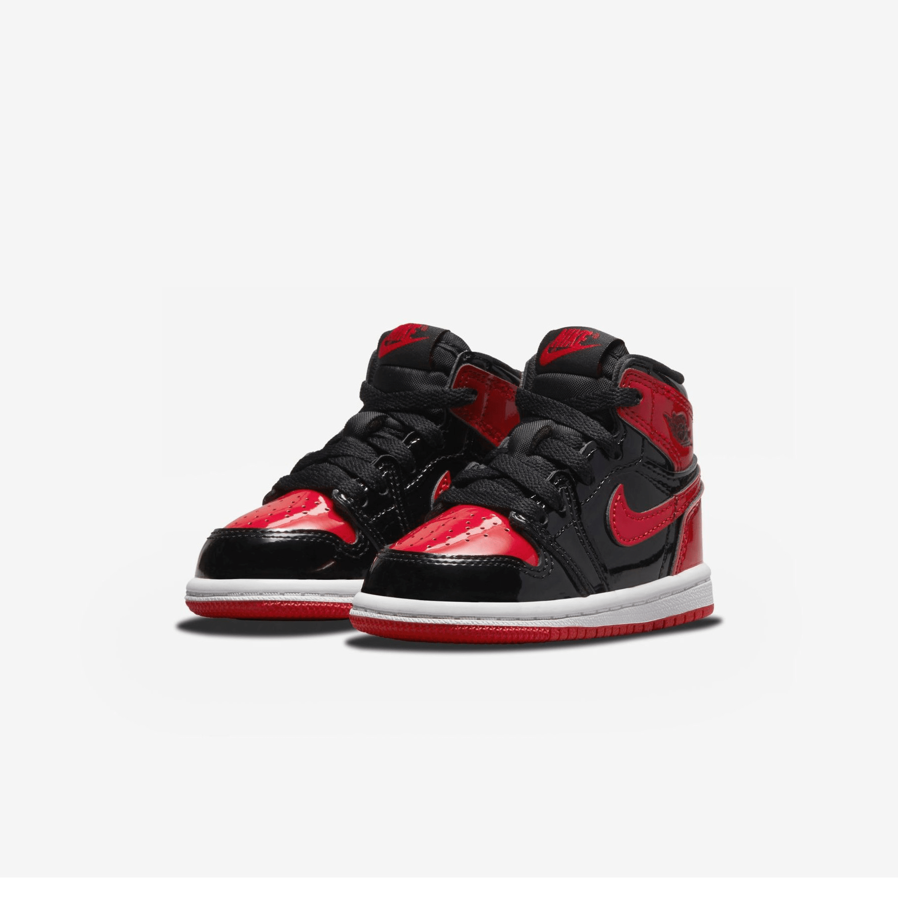 Air Jordan 1 Retro High OG TD 'Patent Bred' — UK 0C | EU 15 | US 0C — Side View