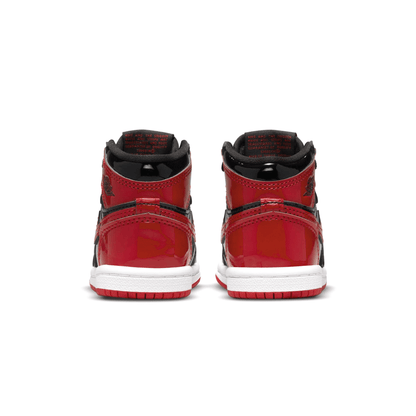 Air Jordan 1 Retro High OG TD 'Patent Bred' — UK 0C | EU 15 | US 0C — Top View