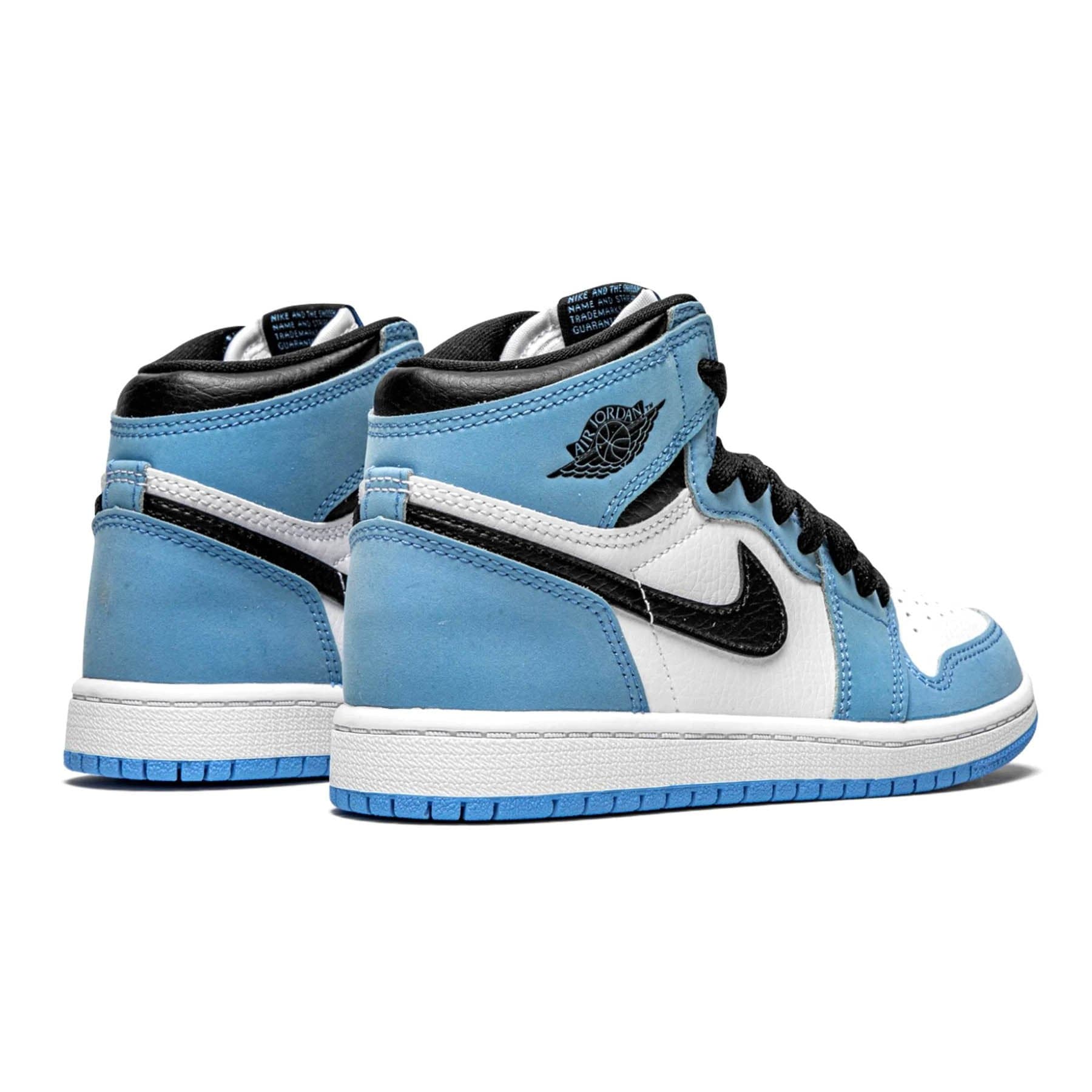 Air Jordan 1 Retro High OG PS 'University Blue' — UK 0C | EU 15 | US 0C — Back View