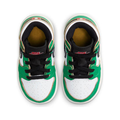 Air Jordan 1 Retro High OG TD 'Lucky Green' — UK 0C | EU 15 | US 0C — Back View