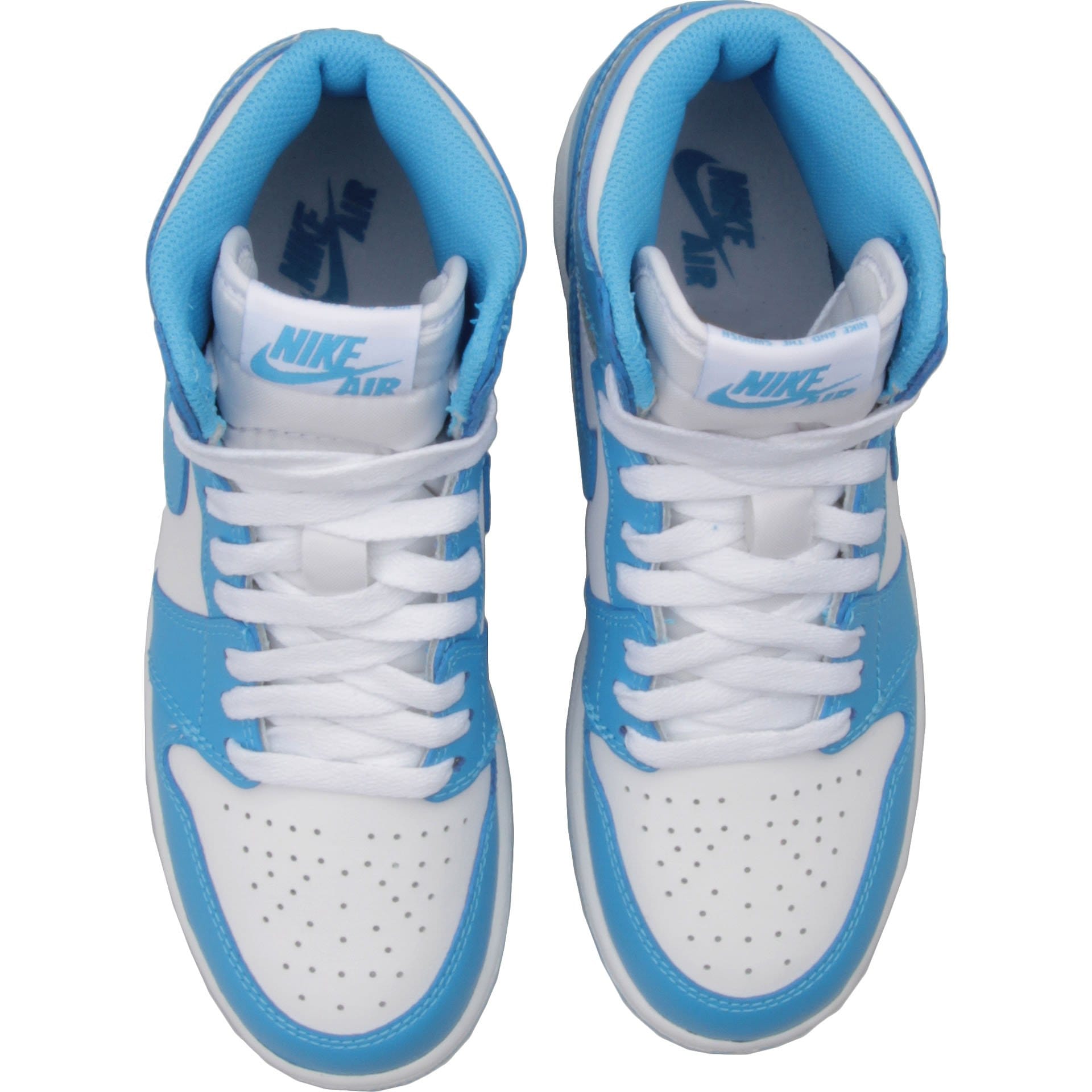 Air Jordan 1 Retro High OG Grade School (White-Powder Blue) — UK 13.5 | EU 32 | US 1Y — Lifestyle View