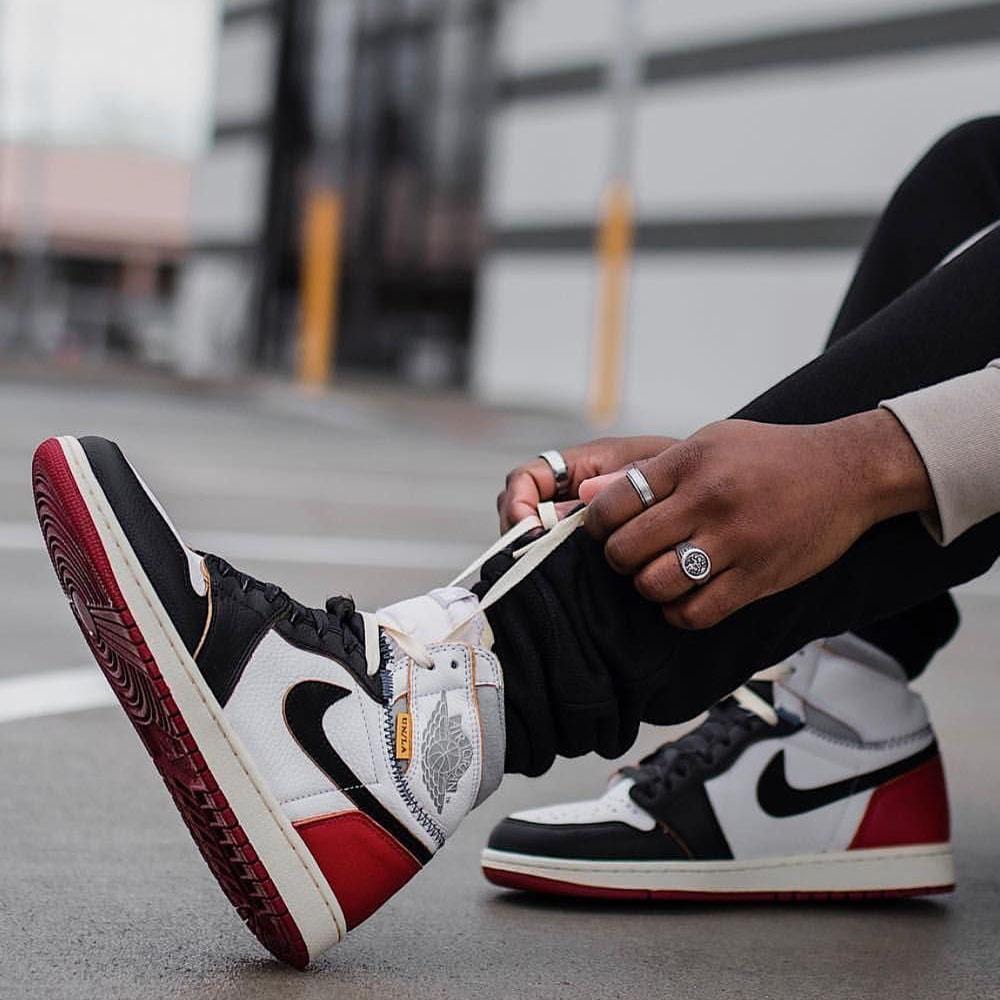 Union LA x Air Jordan 1 Retro High NRG 'Black Toe' — UK 3 | EU 35.5 | US 3.5 — Lifestyle View