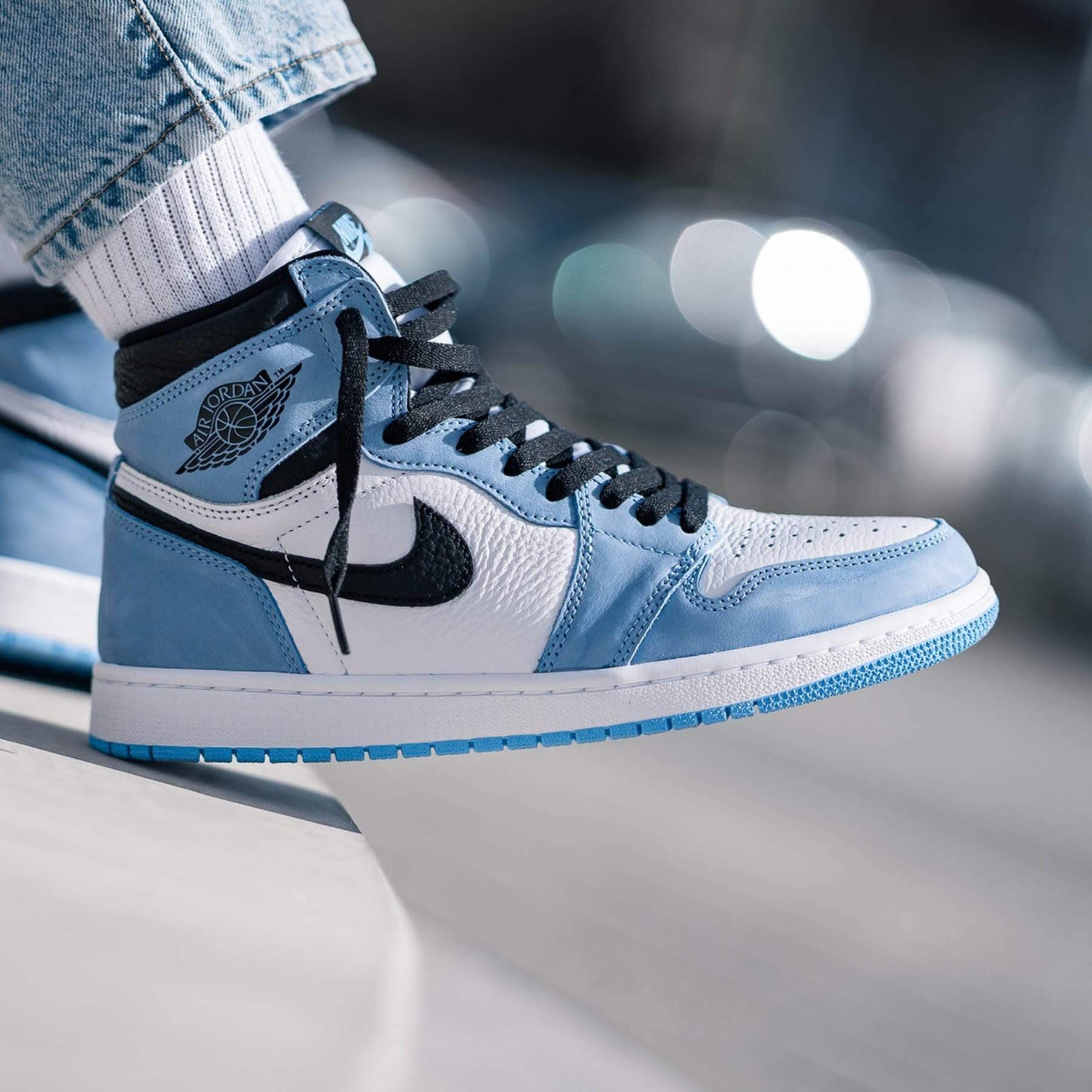 Air Jordan 1 Retro High OG 'University Blue' — UK 3 | EU 35.5 | US 3.5 — Lifestyle View