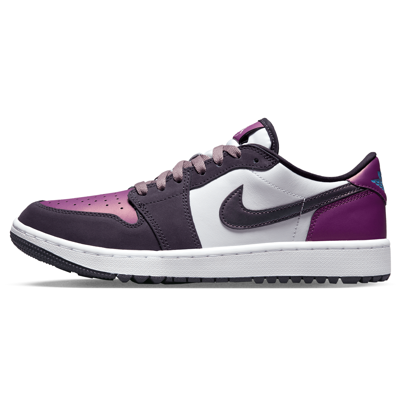 Air Jordan 1 Low Golf NRG 'Purple Smoke' — UK 3 | EU 35.5 | US 3.5 — Front View