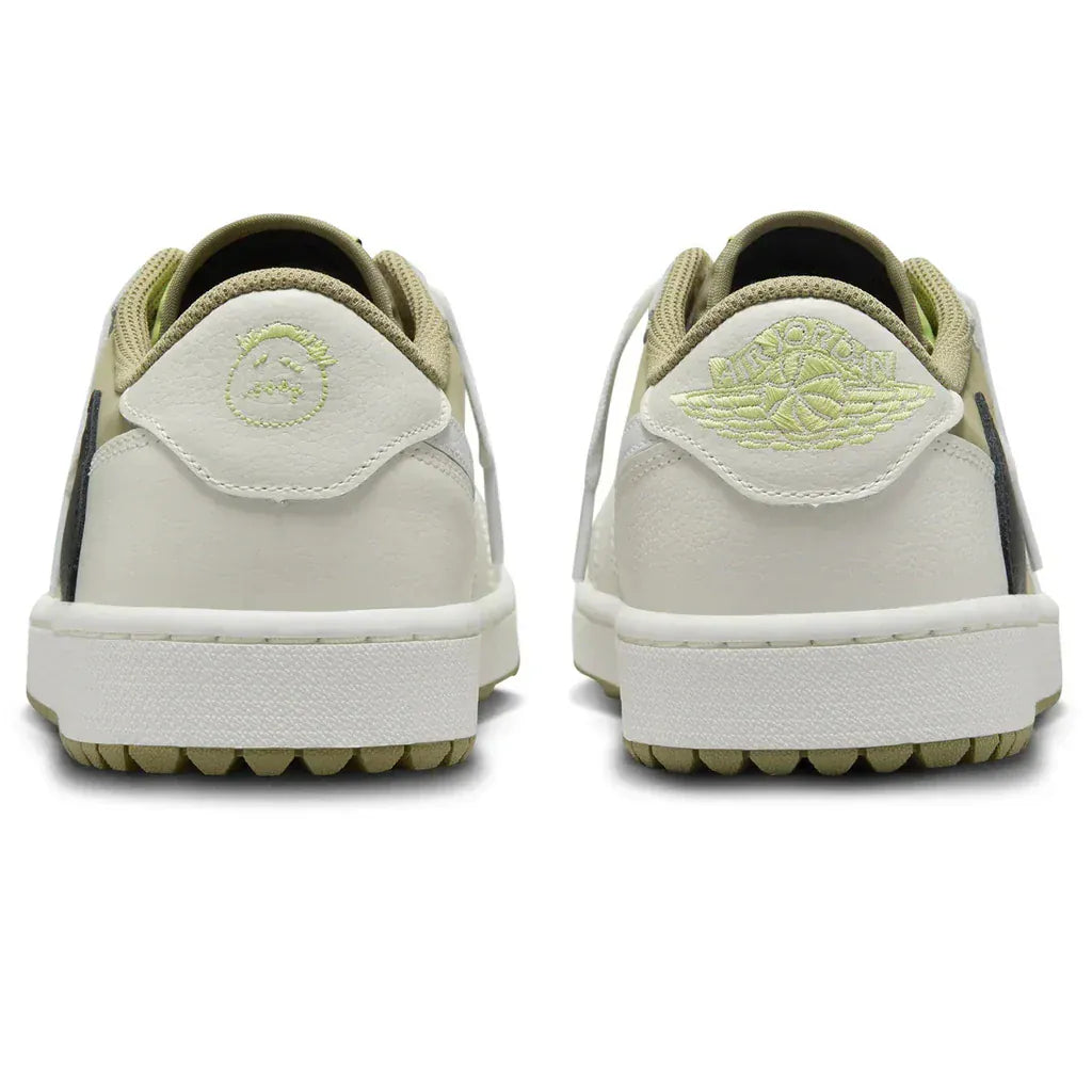 Jordan 1 Retro Low Golf Travis Scott Neutral Olive — 3 UK — Top View