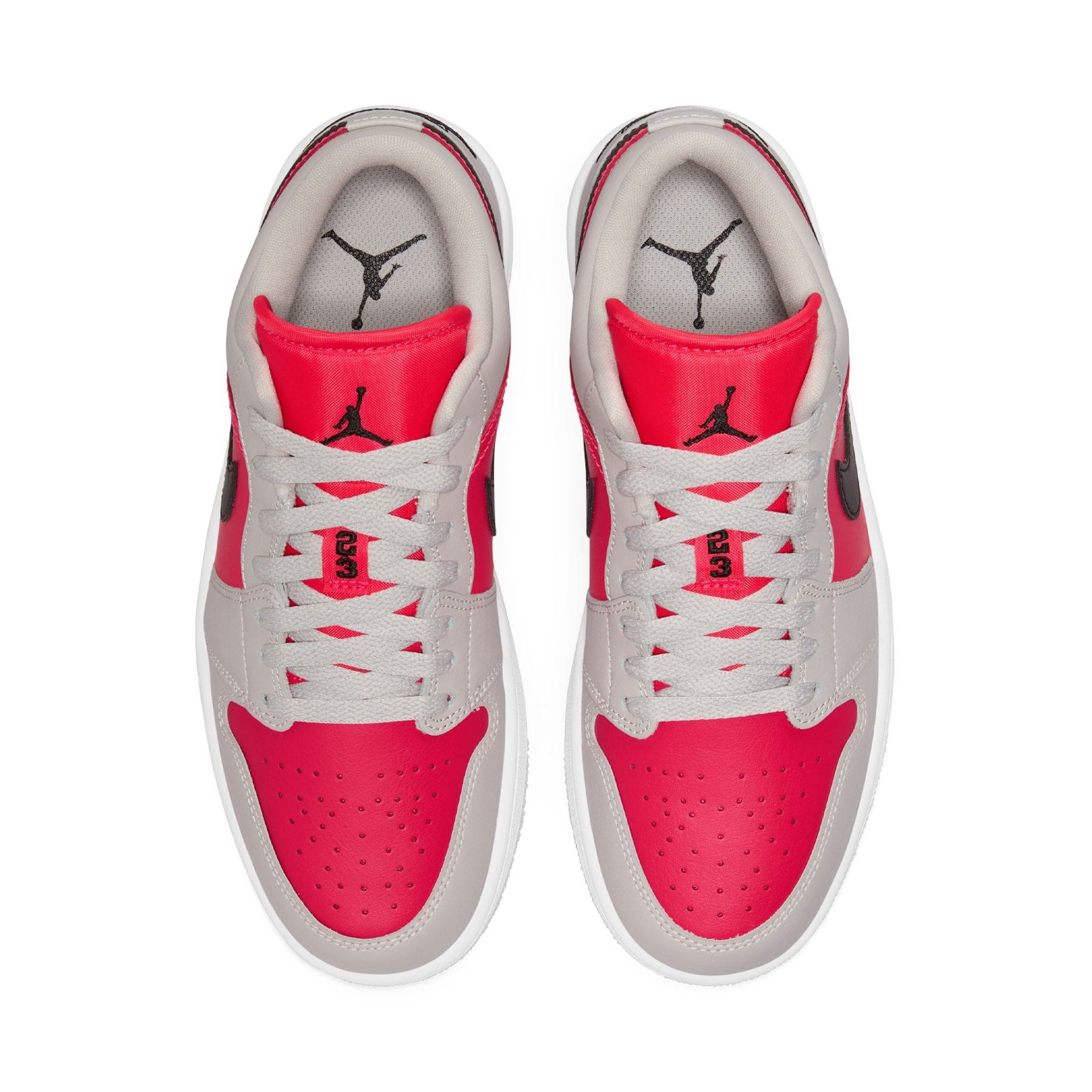 Air Jordan 1 Low Wmns 'Light Iron Ore Siren Red' — UK 2.5 | EU 35.5 | US 5 — Back View