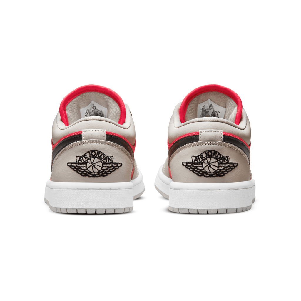 Air Jordan 1 Low Wmns 'Light Iron Ore Siren Red' — UK 2.5 | EU 35.5 | US 5 — Top View